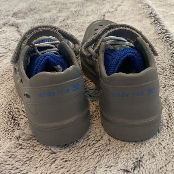 Stride Rite 360 Toddler Shoes (size 6c) Oceano Sandal Gray Blue - Picture 4 of 7